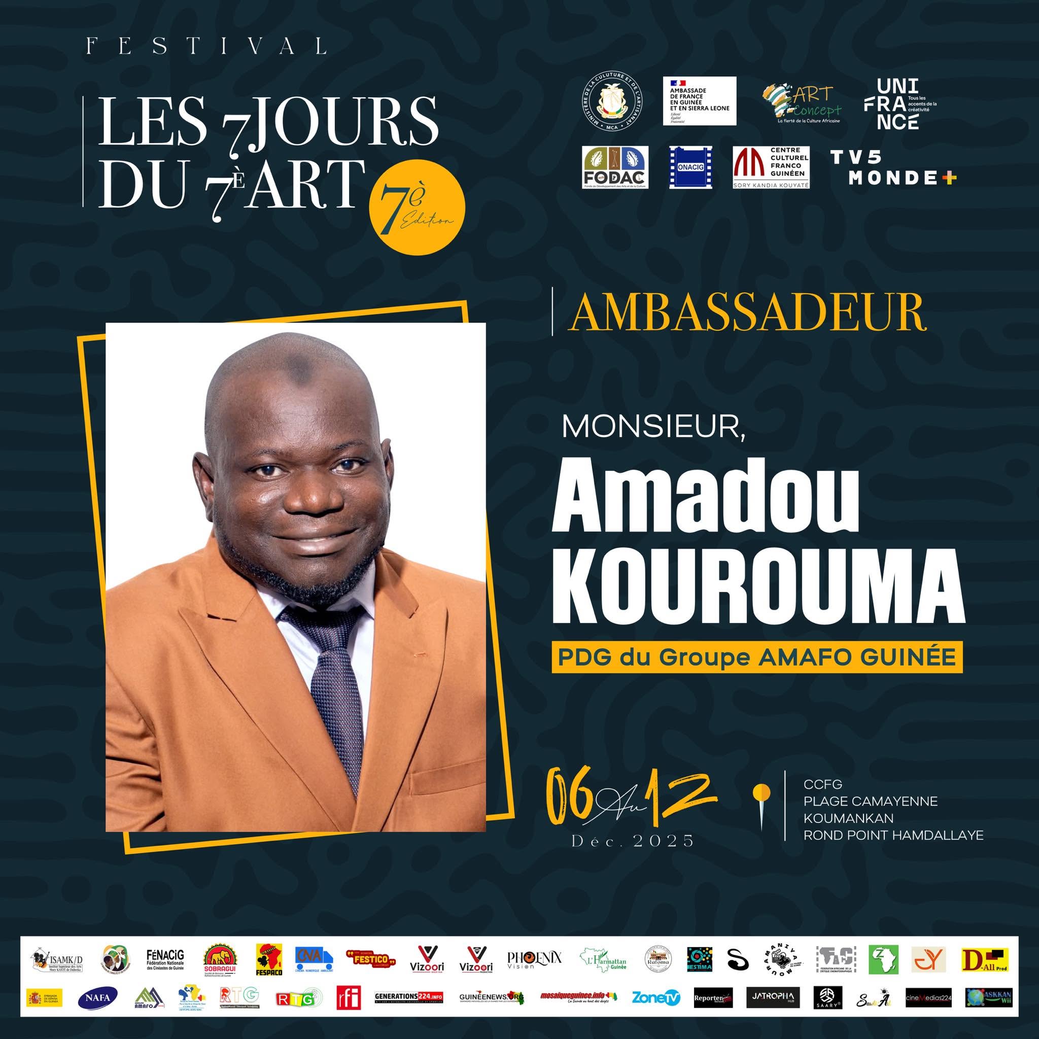  Amadou Kourouma, Ambassadeur de la 7e édition